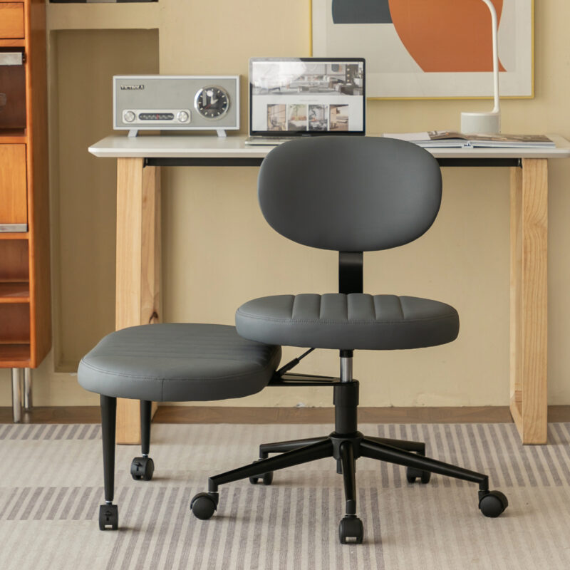 Ergonomic Office Chair – Multi-Position Cross Legged Design for Adults, Swivel Meditation & ADHD Fidget Desk Chair with Back Support & Rolling Base - Image 18