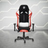 Techni Sport TSF72 Echo Gaming Chair - Black with Red & White