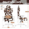Techni Sport TS85 Brown COW Series Gaming Chair - Image 2