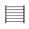 6-Bar Towel Warmer, Wall Mount Black - Image 8