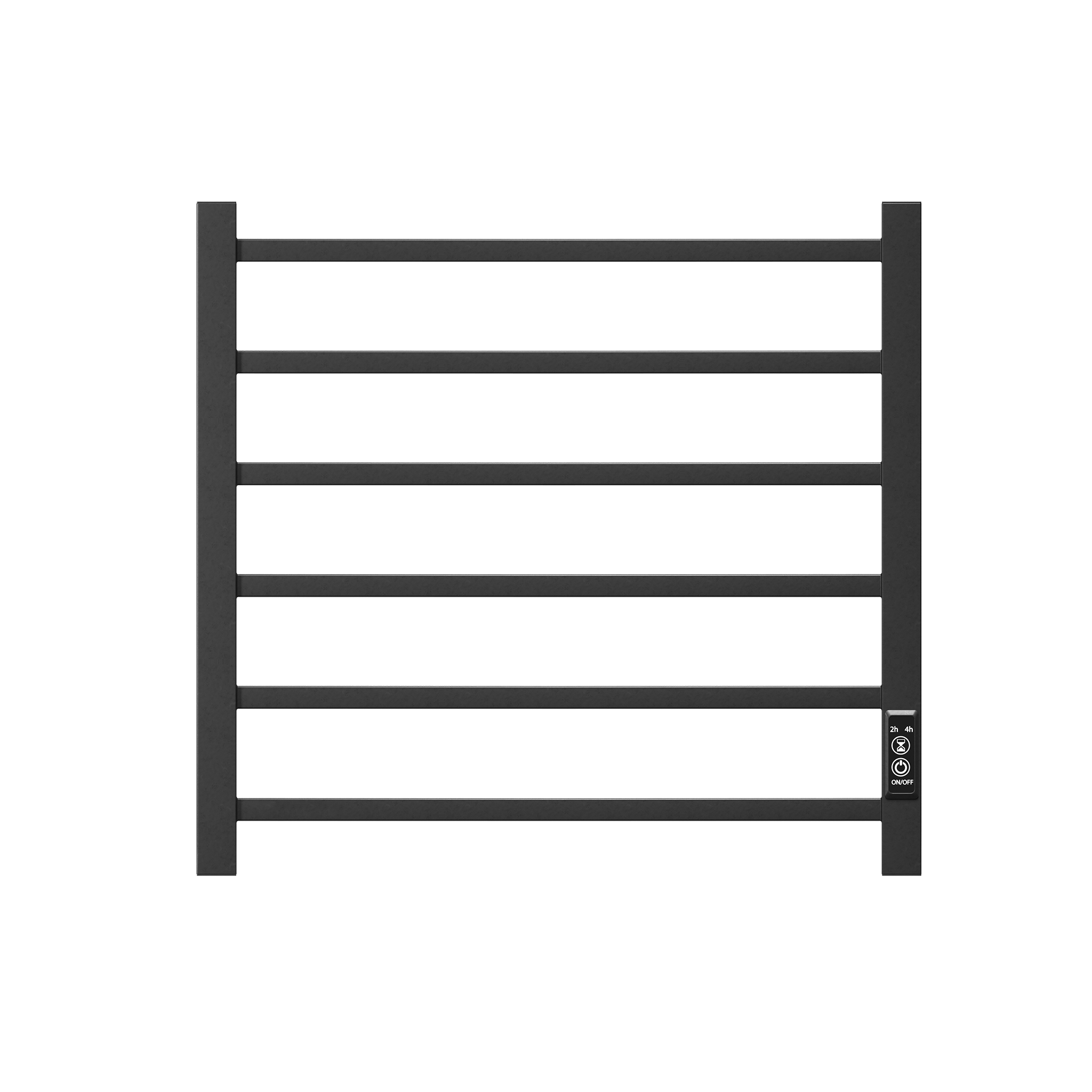 a6e8aa1892581172f6884b9c57b5647d 6-Bar Towel Warmer, Wall Mount Black - Image 1