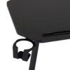 Techni Sport TS98D Gaming Desk with Shelf & Accessory Holders, Black - Image 9