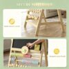 Educational Art Easel with Double-Sided Chalkboard,Kids' Easel,Interactive Toddler,All-in-One Learning Center for Toddlers with Chalkboard, Beads - Image 7