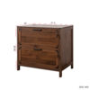 2 Drawer Farmhouse File Cabinet,Filing Cabinet with Lock for Home Office - Image 6
