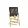 Educational Art Easel with Double-Sided Chalkboard,Kids' Easel,Interactive Toddler,All-in-One Learning Center for Toddlers with Chalkboard, Beads - Image 5