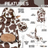 Techni Sport TS85 Brown COW Series Gaming Chair - Image 3