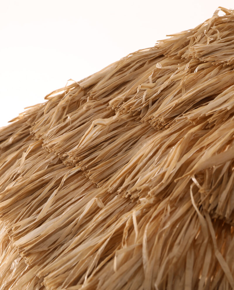 8ft Thatch Tiki Patio Umbrella, Brown - Image 3