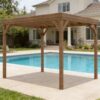 Wooden Pergola for Grape Vines, Brown - Image 2