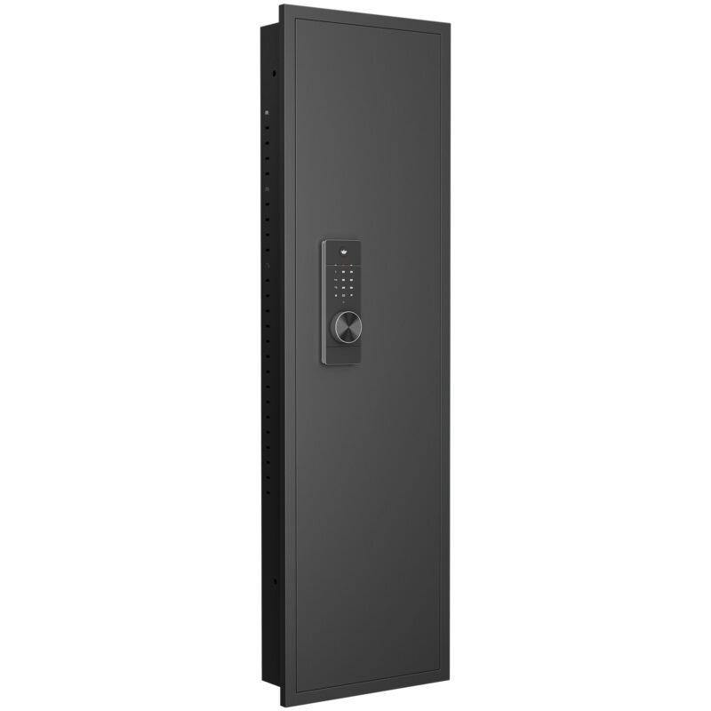 53" Passwod Touch Panel In-Wall Safe,Hidden Wall Gun Safe for Rifles with Adjustable Shelves,Assembled Storage Multifunctional Wall Safe for Firearm and Valuables - Image 8