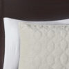 3 Piece Velvet Quilt Set, Ivory Full Queen - Image 6