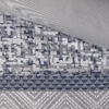 7 Piece Jacquard Comforter Set, Navy Queen - Image 3