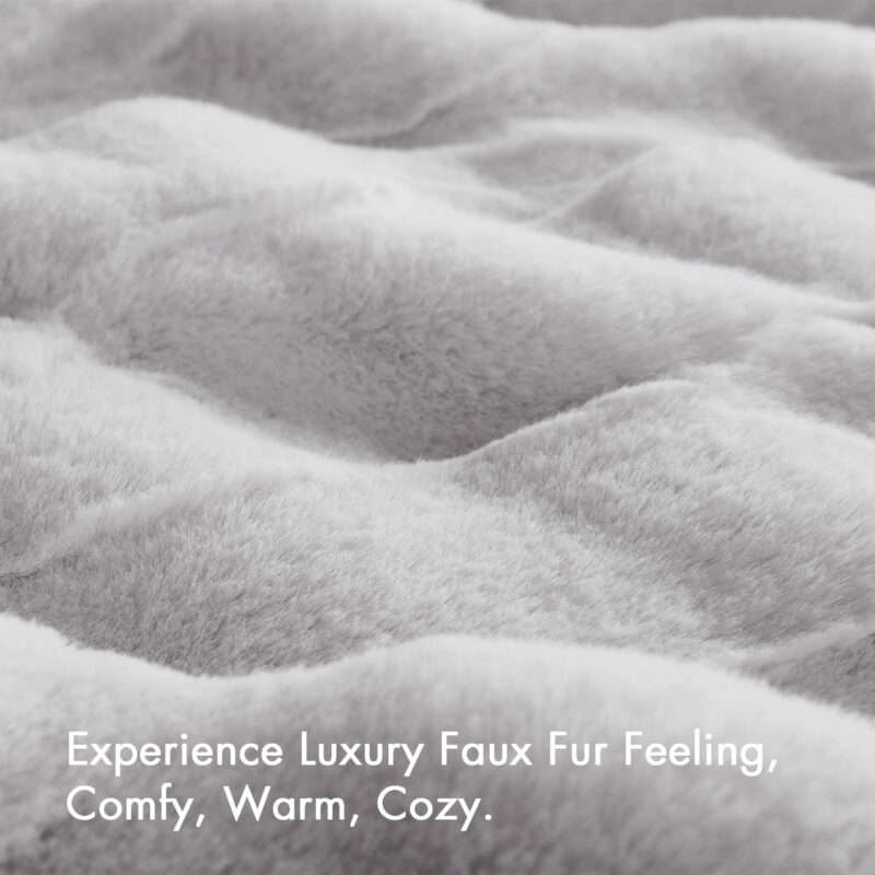 Basketweave Fur Throw, 50x60 Crystal Velvet - Image 22