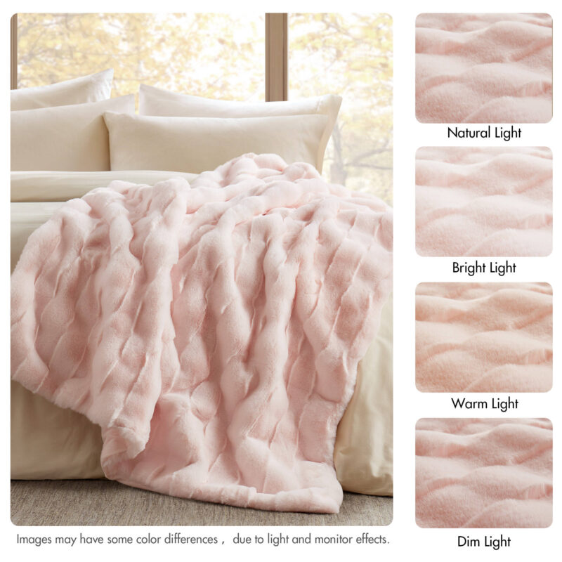 Basketweave Fur Throw, 50x60 Crystal Velvet - Image 10