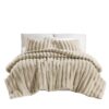 Soft Faux Fur Comforter, 3-Piece Full Queen - Image 9