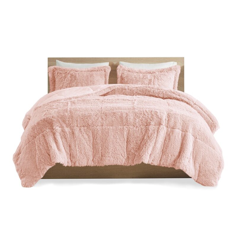Long Fur Comforter, King Shaggy Faux Fur Set - Image 8