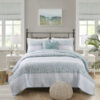 King Seersucker Quilt, 4-Piece w/ Throw Pillow