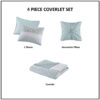 King Seersucker Quilt, 4-Piece w/ Throw Pillow - Image 3
