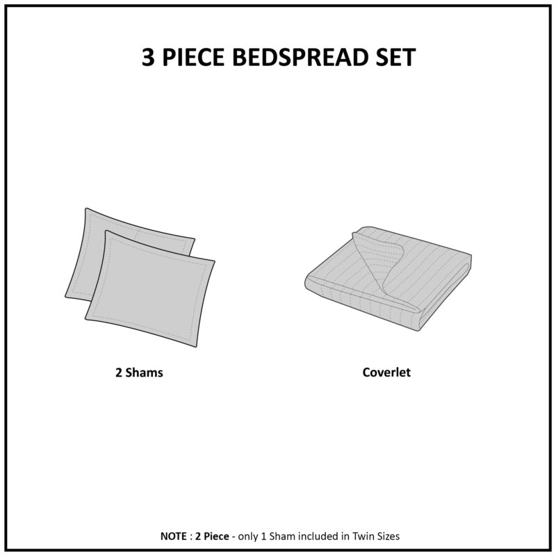 3 Piece Velvet Quilt Set, Full Queen Green - Image 5