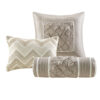 7 Piece Tufted Comforter Set, Cal King Ivory - Image 8