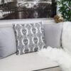 Skull Throw Pillows, Gothic Damask Set of 2 - Image 5
