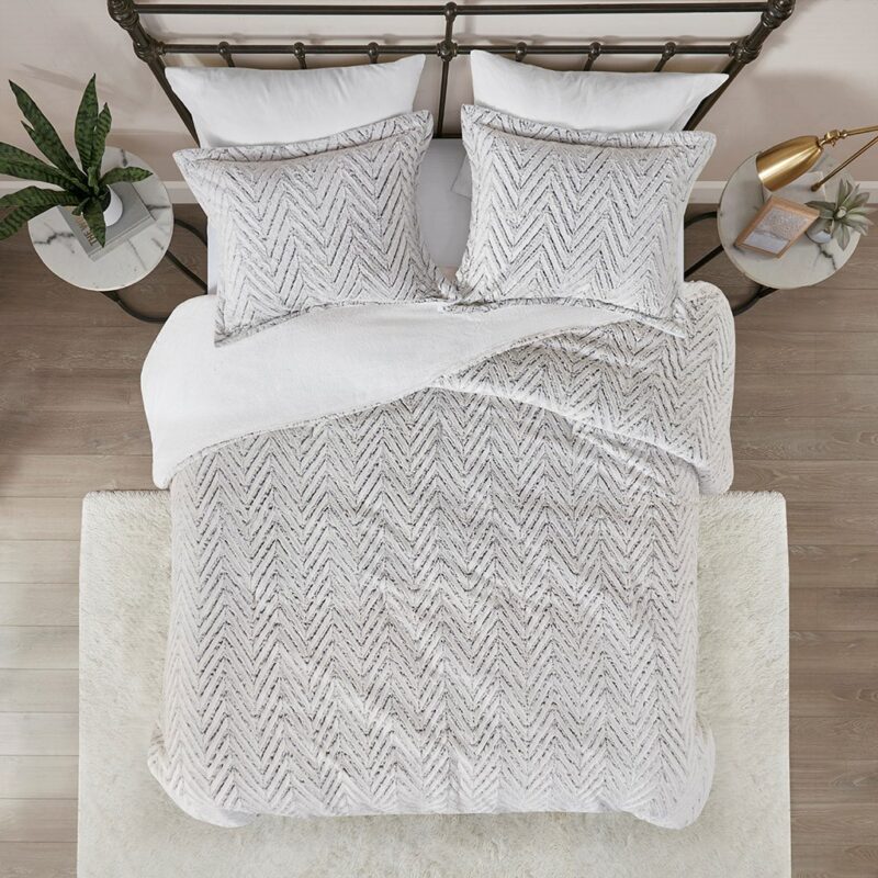 Down Alternative Comforter, Twin Plush Faux Fur - Image 6