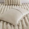 Soft Faux Fur Comforter, 3-Piece Full Queen - Image 6