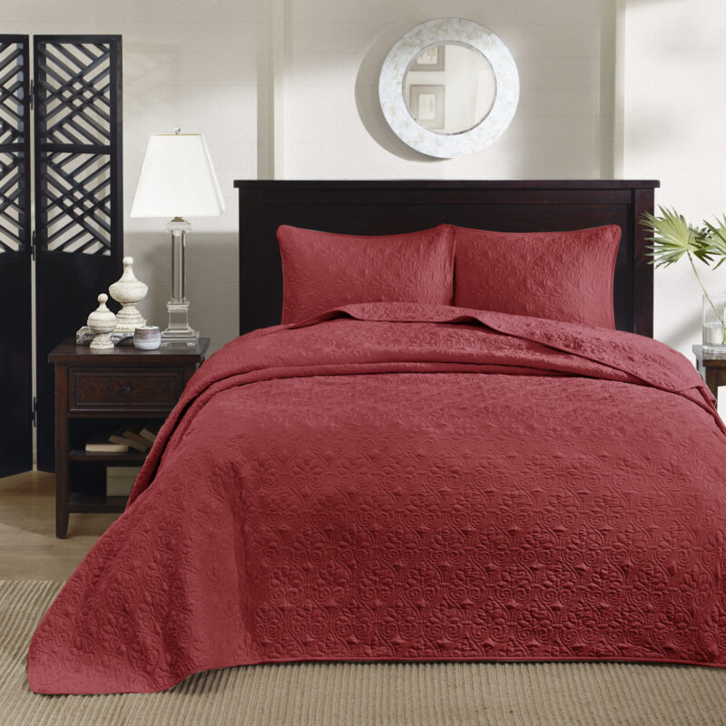 Queen Reversible Bedspread, 3-Piece Cotton Set - Image 3