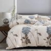 Twin Size Duvet Cover, Big Flower Floral Print