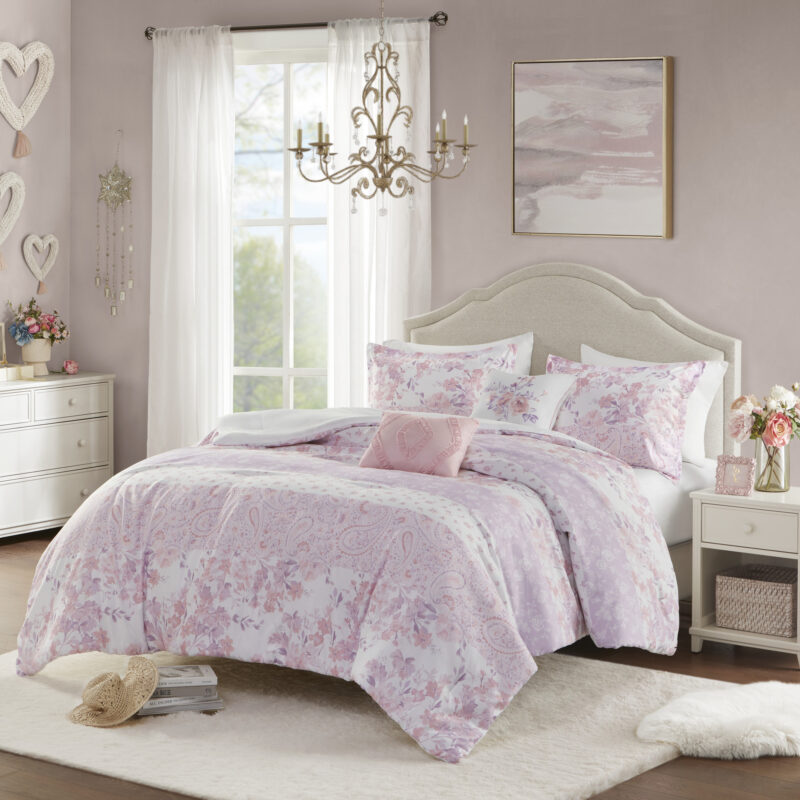Floral Paisley Comforter Set, Twin Size - Image 4