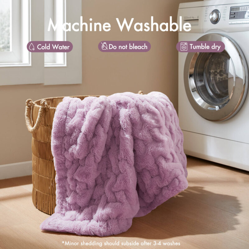 Faux Fur Throw Blanket, 50x60 for Couch - Image 24
