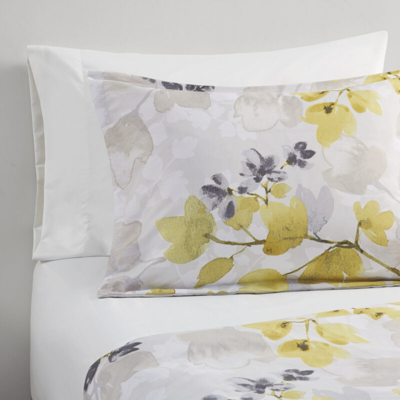 Comforter Set with Sheets, Queen Floral Yellow - Image 7