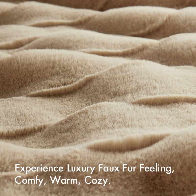 Basketweave Fur Throw, 50x60 Crystal Velvet - Image 26