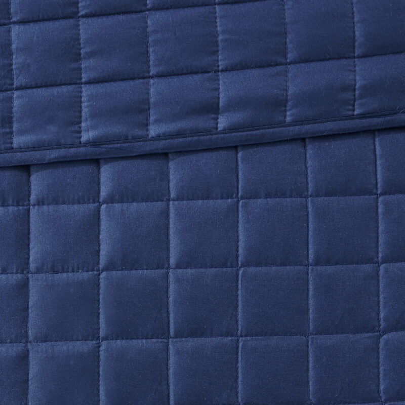 Comforter & Quilt Set, 8 Piece Navy Full Queen - Image 8