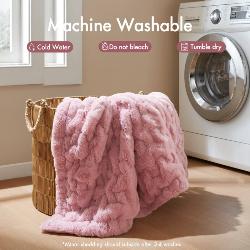 Faux Fur Throw Blanket, 50x60 for Couch - Image 18