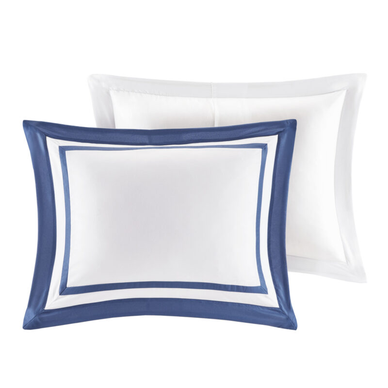 Comforter & Quilt Set, 8 Piece Navy Full Queen - Image 13