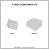 Long Fur Comforter, King Shaggy Faux Fur Set - Image 9