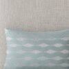 Lumbar Pillow, 12x20 Cotton Blue Embroidered - Image 6