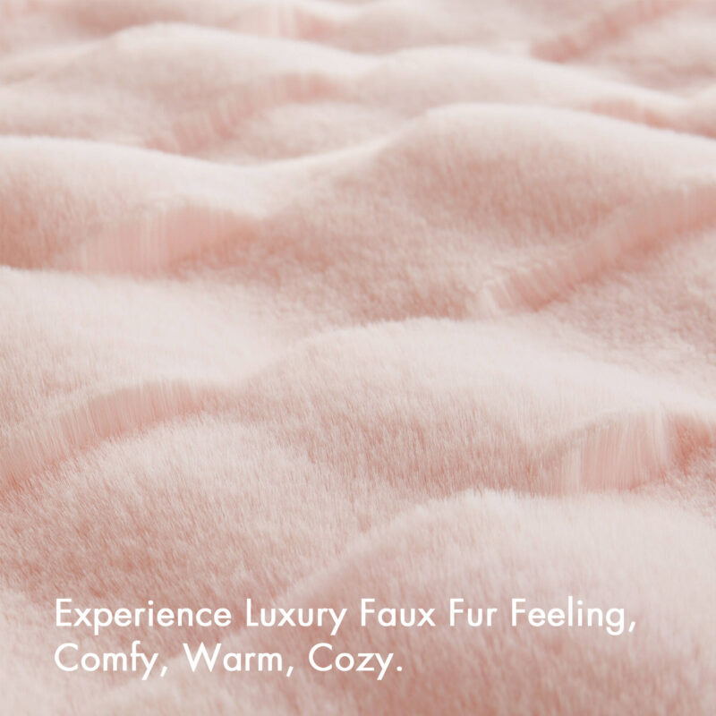 Basketweave Fur Throw, 50x60 Crystal Velvet - Image 12