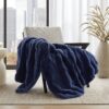 Basketweave Fur Throw, 50x60 Crystal Velvet