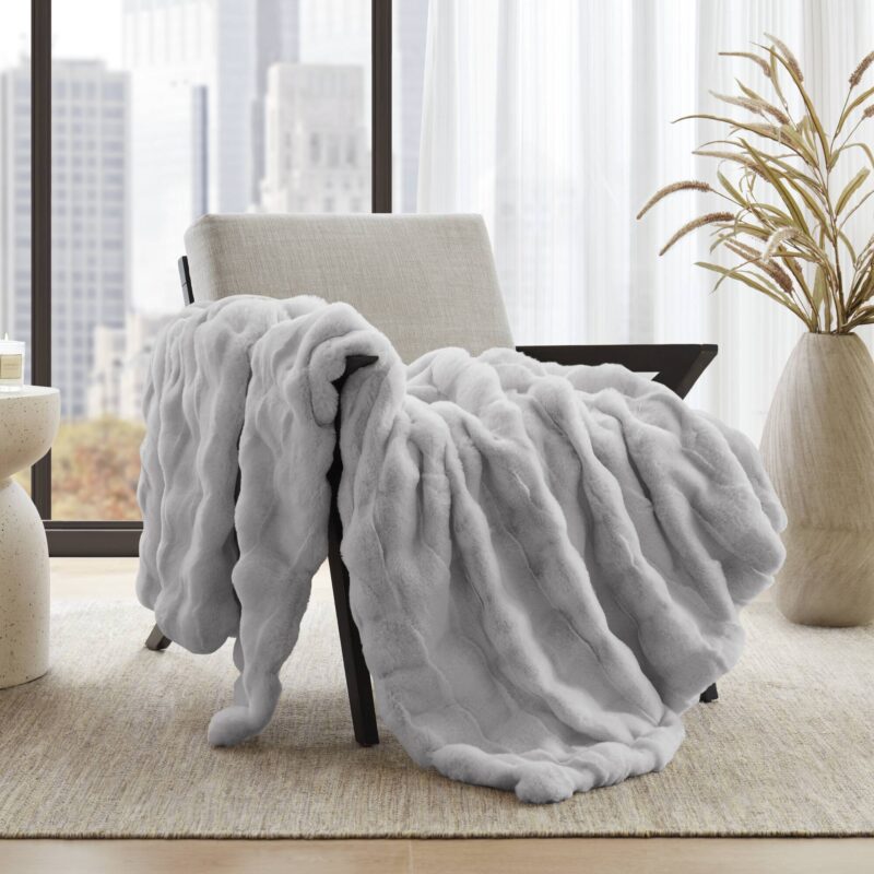 Basketweave Fur Throw, 50x60 Crystal Velvet - Image 19