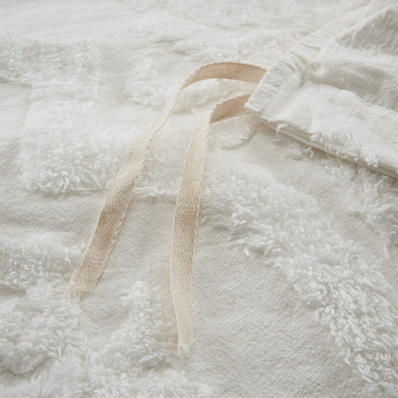 Cotton Chenille Duvet Cover Set, Full Queen - Image 5