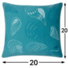 Seashell Throw Pillow, 20x20 Velvet Blue - Image 8