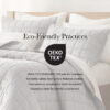 3-Piece Linen Quilt Set, King/Cal King Gray - Image 6