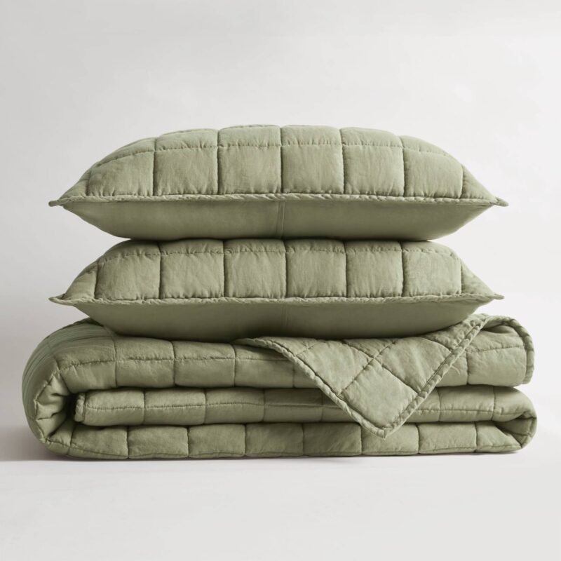 French Linen Quilt Set, 3-Piece Full Queen - Image 7