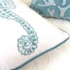 Seahorse Throw Pillow, 20x20 Velvet Blue - Image 8