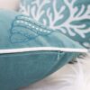 Seashell Throw Pillow, 20x20 Velvet Blue - Image 5