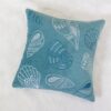 Seashell Throw Pillow, 20x20 Velvet Blue - Image 4