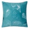 Seashell Throw Pillow, 20x20 Velvet Blue - Image 2