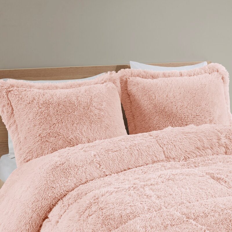 Long Fur Comforter, King Shaggy Faux Fur Set - Image 4