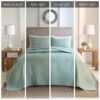 3 Piece Reversible Bedspread Set, King Size - Image 8